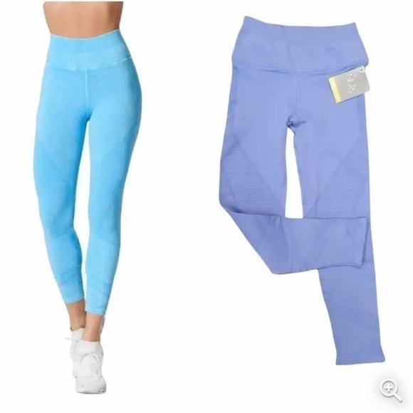 NWT NUX Shapeshifter Moderate Compression High Rise 7/8 Leggings Blue Size Large - Picture 9 of 11